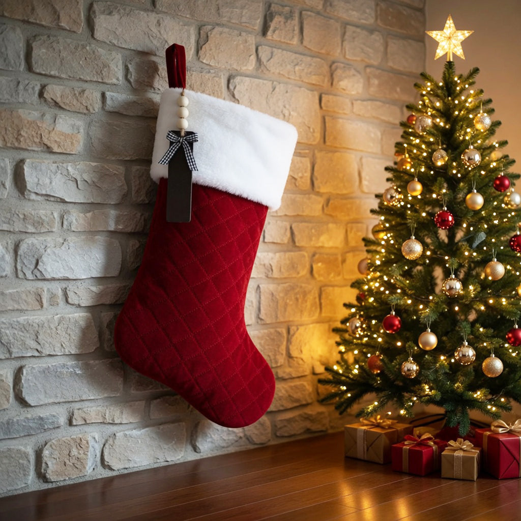 Giant Quilted Christmas Stocking
