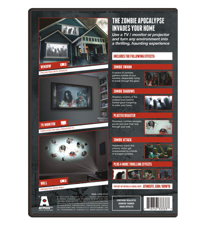 AtmosFX Zombie Invasion Halloween Digital Decoration on DVD