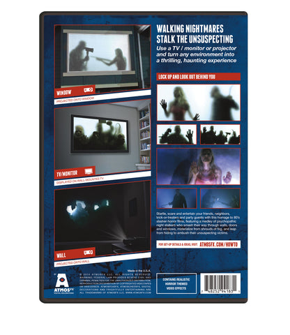 AtmosFX Night Stalkers Digital Decorations DVD for Halloween Holiday Projection Decorating