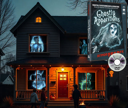AtmosFX Ghostly Apparitions Halloween Digital Decoration on DVD