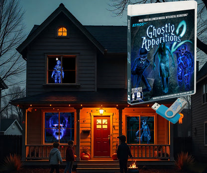 AtmosFX Ghostly Apparitions 2 Halloween Digital Decoration on USB
