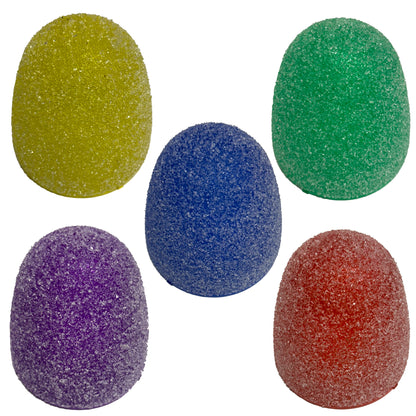 Set of 5 - Replacement Covers ONLY - for 8" Tall Sugar Coated LED Gumdrop Christmas Pathway Lights