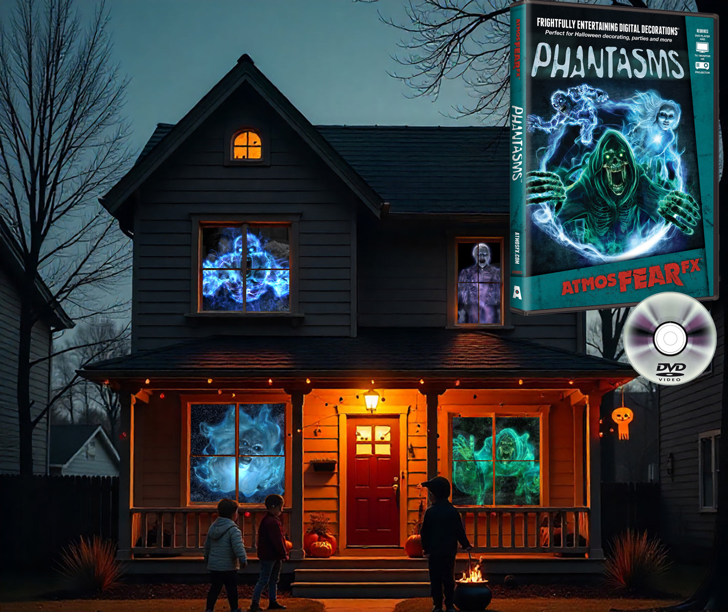 AtmosFX Phantasms Halloween Digital Decoration on DVD