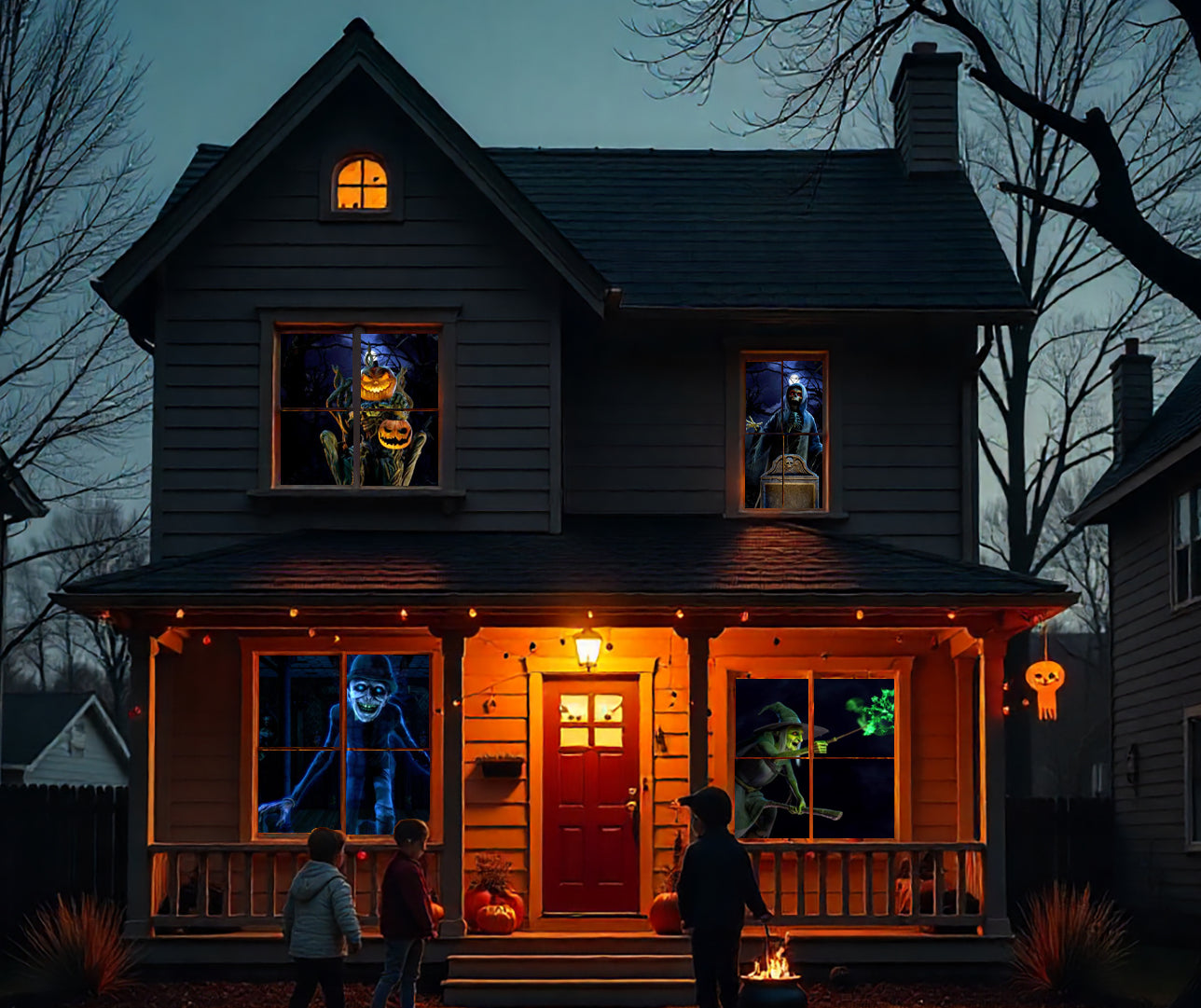 AtmosFX® Spooky Halloween Hollusion Vol 2 Digital Decoration on USB Includes 9 Atmosfx Video Effects for Hallloween