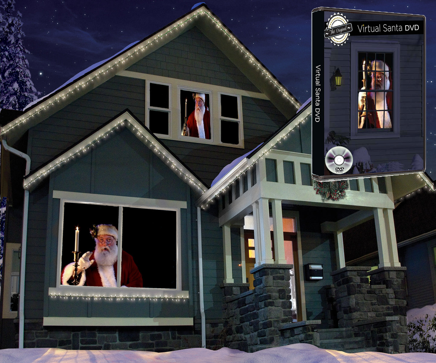 The Original Virtual Santa in The Window Movie on DVD