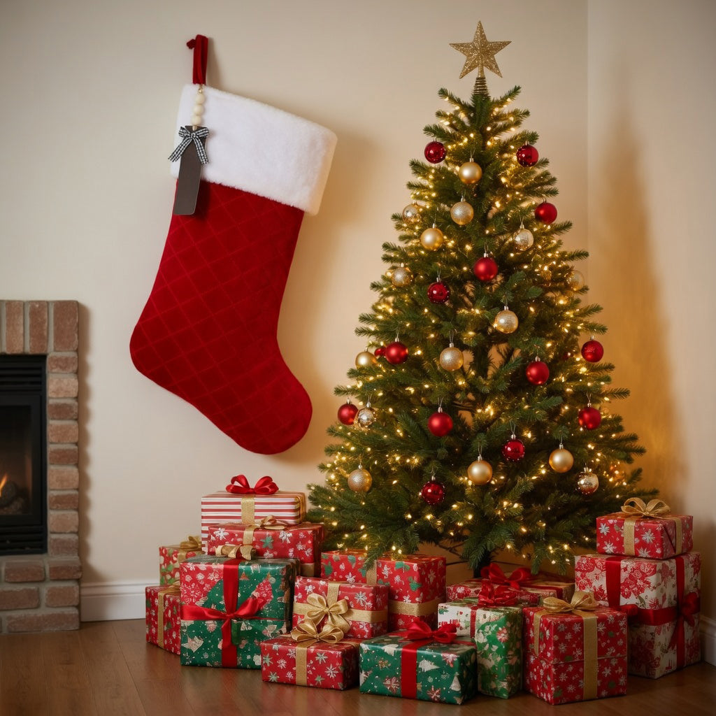Giant Quilted Christmas Stocking