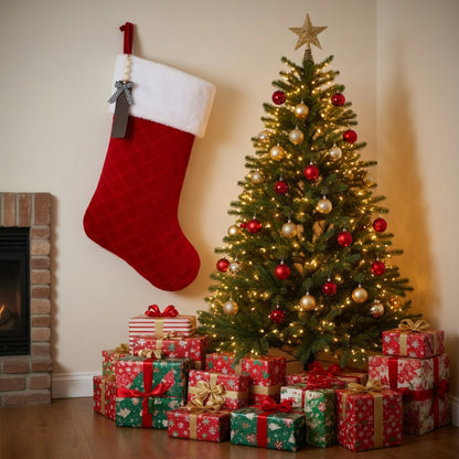 Giant Quilted Christmas Stocking