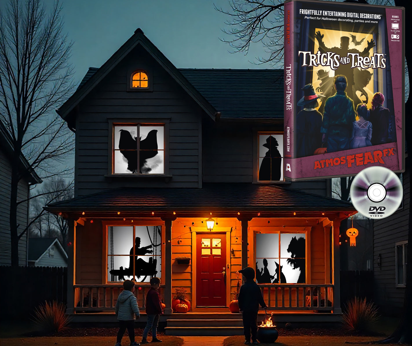 AtmosFX Tricks and Treats Halloween Digital Decoration on DVD