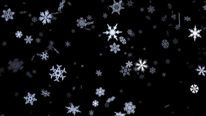AtmosFX Winter Wonderland DVD + 48" x 72" White Holographic Screen for Christmas Projection