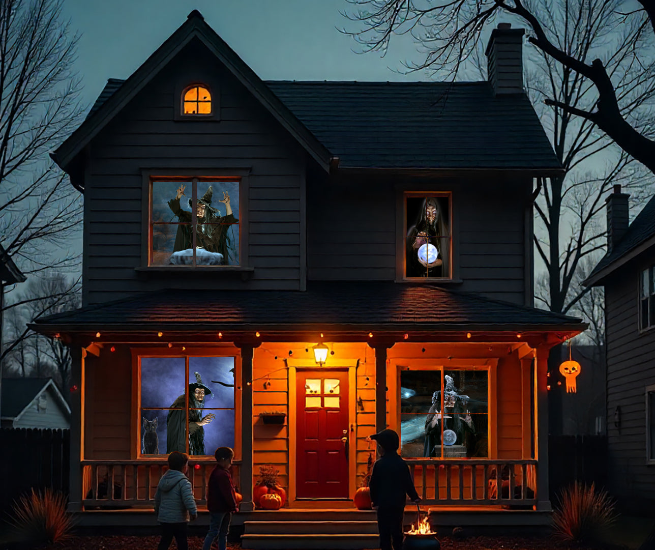 AtmosFX Witching Hour Digital Decorations DVD for Halloween Holiday Projection Decorating