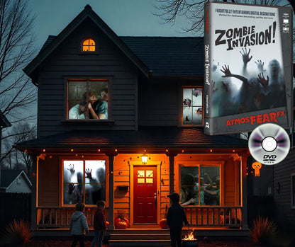 AtmosFX Zombie Invasion Halloween Digital Decoration on DVD