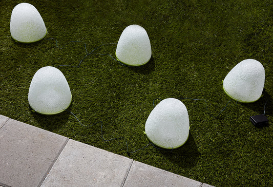 Set of 5 - Clear Replacement Covers ONLY - for 8" Tall Sugar Coated LED Gumdrop Christmas Pathway Lights