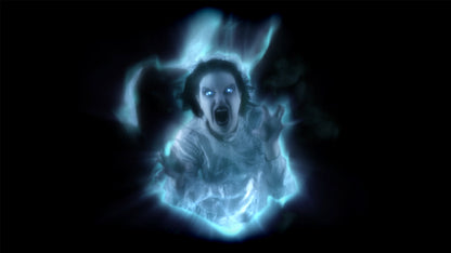AtmosFX Halloween Digital Decoration USB - Ghostly Apparitions + 5.5 ft x 9 ft Projection Screen