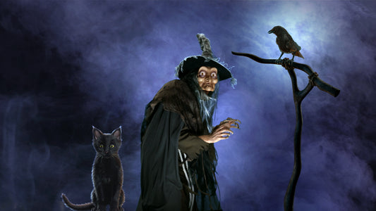 AtmosFX® Witching Hour Halloween Digital Decoration on USB + 48" x 72" Projection Screen