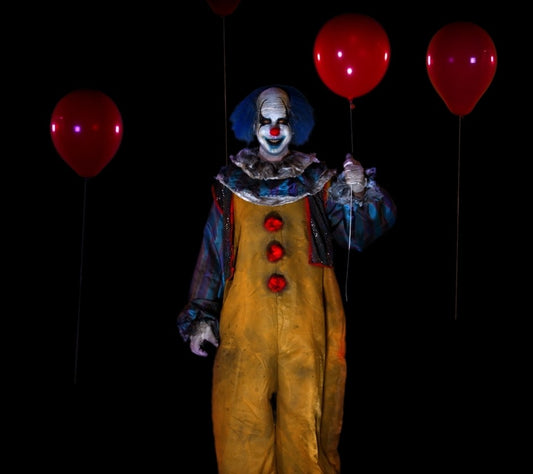 AtmosFX® Creepy Clowns Halloween Digital Decoration on USB + 48" x 72" Projection Screen