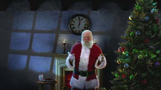 AtmosFX Christmas Digital Decoration on USB + 48" x 72" White Fabric Rear Projection Screen